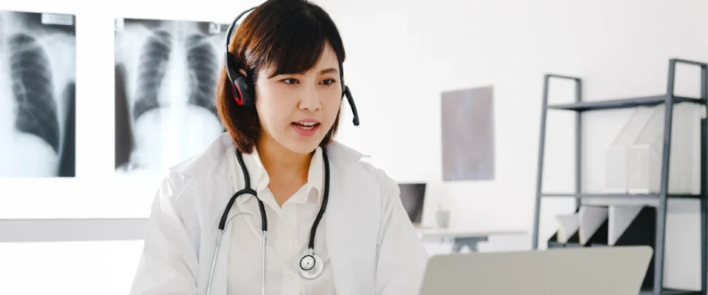 Medical call center outsourcing agent providing HIPAA-compliant patient support and healthcare customer service